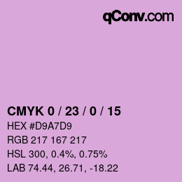 Color code: CMYK 0 / 23 / 0 / 15 | qconv.com