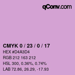 Color code: CMYK 0 / 23 / 0 / 17 | qconv.com