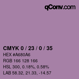 Color code: CMYK 0 / 23 / 0 / 35 | qconv.com