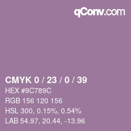 Color code: CMYK 0 / 23 / 0 / 39 | qconv.com