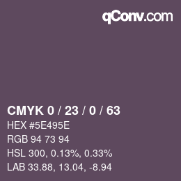 Color code: CMYK 0 / 23 / 0 / 63 | qconv.com