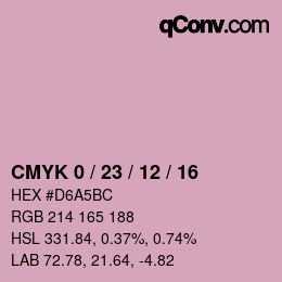 Color code: CMYK 0 / 23 / 12 / 16 | qconv.com