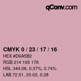 颜色代码: CMYK 0 / 23 / 17 / 16 | qconv.com