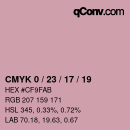 Color code: CMYK 0 / 23 / 17 / 19 | qconv.com