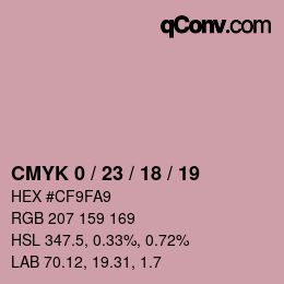 Color code: CMYK 0 / 23 / 18 / 19 | qconv.com