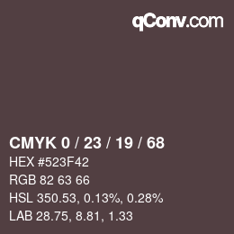 Color code: CMYK 0 / 23 / 19 / 68 | qconv.com