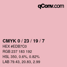 Color code: CMYK 0 / 23 / 19 / 7 | qconv.com