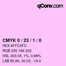 Color code: CMYK 0 / 23 / 1 / 0 | qconv.com