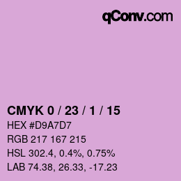 カラーコード: CMYK 0 / 23 / 1 / 15 | qconv.com