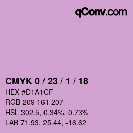 Color code: CMYK 0 / 23 / 1 / 18 | qconv.com