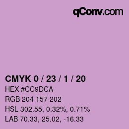 Color code: CMYK 0 / 23 / 1 / 20 | qconv.com