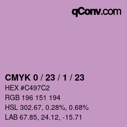 Color code: CMYK 0 / 23 / 1 / 23 | qconv.com