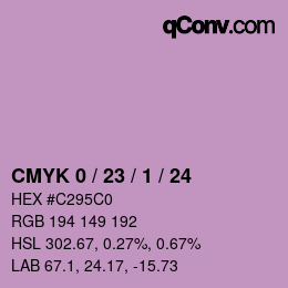 Color code: CMYK 0 / 23 / 1 / 24 | qconv.com