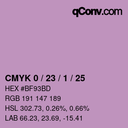Color code: CMYK 0 / 23 / 1 / 25 | qconv.com