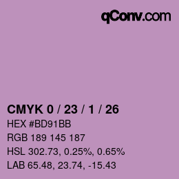 Color code: CMYK 0 / 23 / 1 / 26 | qconv.com