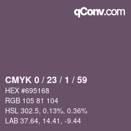 Color code: CMYK 0 / 23 / 1 / 59 | qconv.com