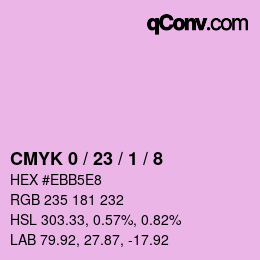 カラーコード: CMYK 0 / 23 / 1 / 8 | qconv.com