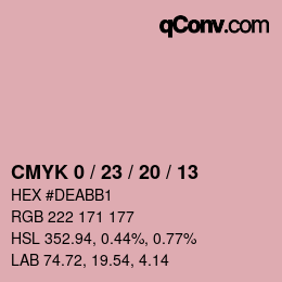 Color code: CMYK 0 / 23 / 20 / 13 | qconv.com