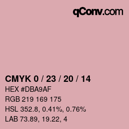 Color code: CMYK 0 / 23 / 20 / 14 | qconv.com