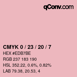 Color code: CMYK 0 / 23 / 20 / 7 | qconv.com