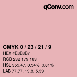 Color code: CMYK 0 / 23 / 21 / 9 | qconv.com