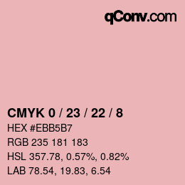 Color code: CMYK 0 / 23 / 22 / 8 | qconv.com
