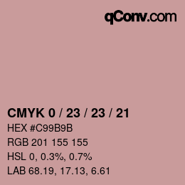 Color code: CMYK 0 / 23 / 23 / 21 | qconv.com