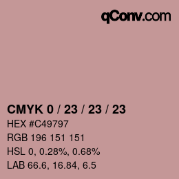 カラーコード: CMYK 0 / 23 / 23 / 23 | qconv.com