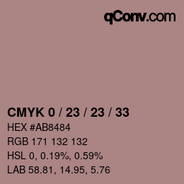 Color code: CMYK 0 / 23 / 23 / 33 | qconv.com