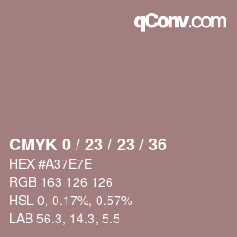 Color code: CMYK 0 / 23 / 23 / 36 | qconv.com