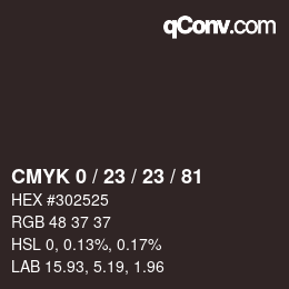 Color code: CMYK 0 / 23 / 23 / 81 | qconv.com