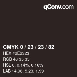 Color code: CMYK 0 / 23 / 23 / 82 | qconv.com
