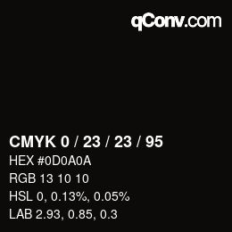 Color code: CMYK 0 / 23 / 23 / 95 | qconv.com