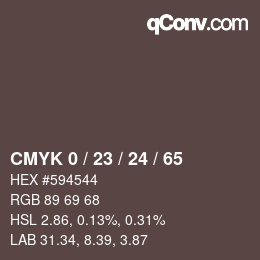 Color code: CMYK 0 / 23 / 24 / 65 | qconv.com