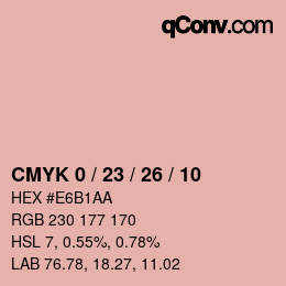 Color code: CMYK 0 / 23 / 26 / 10 | qconv.com