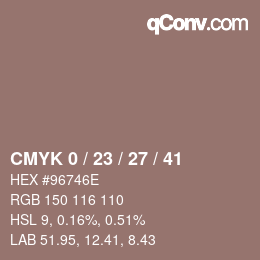 Color code: CMYK 0 / 23 / 27 / 41 | qconv.com