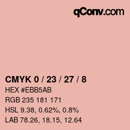 Color code: CMYK 0 / 23 / 27 / 8 | qconv.com
