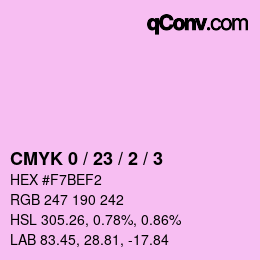 颜色代码: CMYK 0 / 23 / 2 / 3 | qconv.com