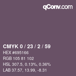 カラーコード: CMYK 0 / 23 / 2 / 59 | qconv.com