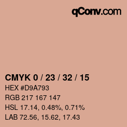 Color code: CMYK 0 / 23 / 32 / 15 | qconv.com