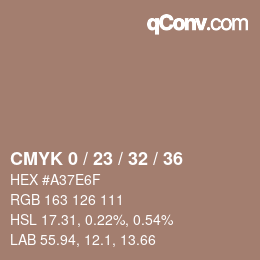 颜色代码: CMYK 0 / 23 / 32 / 36 | qconv.com