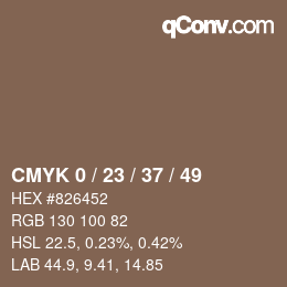 颜色代码: CMYK 0 / 23 / 37 / 49 | qconv.com