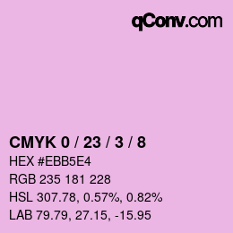 Color code: CMYK 0 / 23 / 3 / 8 | qconv.com