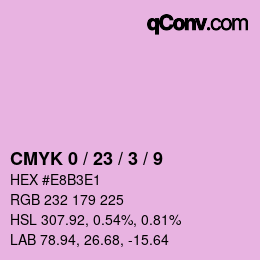 Color code: CMYK 0 / 23 / 3 / 9 | qconv.com