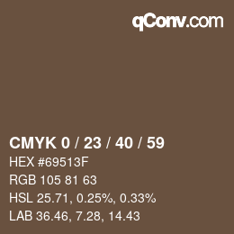 Color code: CMYK 0 / 23 / 40 / 59 | qconv.com