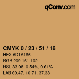 Color code: CMYK 0 / 23 / 51 / 18 | qconv.com