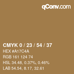 Color code: CMYK 0 / 23 / 54 / 37 | qconv.com