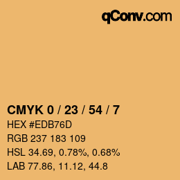 Color code: CMYK 0 / 23 / 54 / 7 | qconv.com