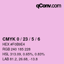 Color code: CMYK 0 / 23 / 5 / 6 | qconv.com