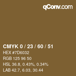 Color code: CMYK 0 / 23 / 60 / 51 | qconv.com